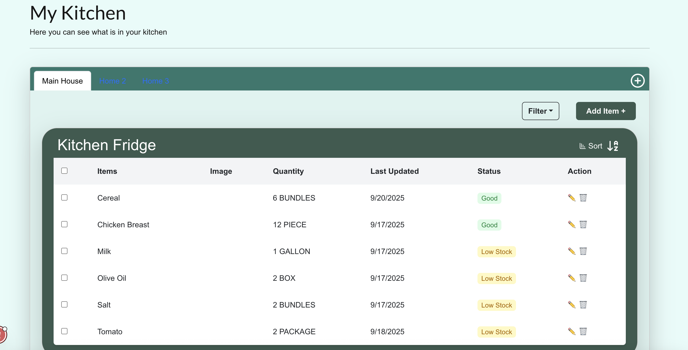 signup page