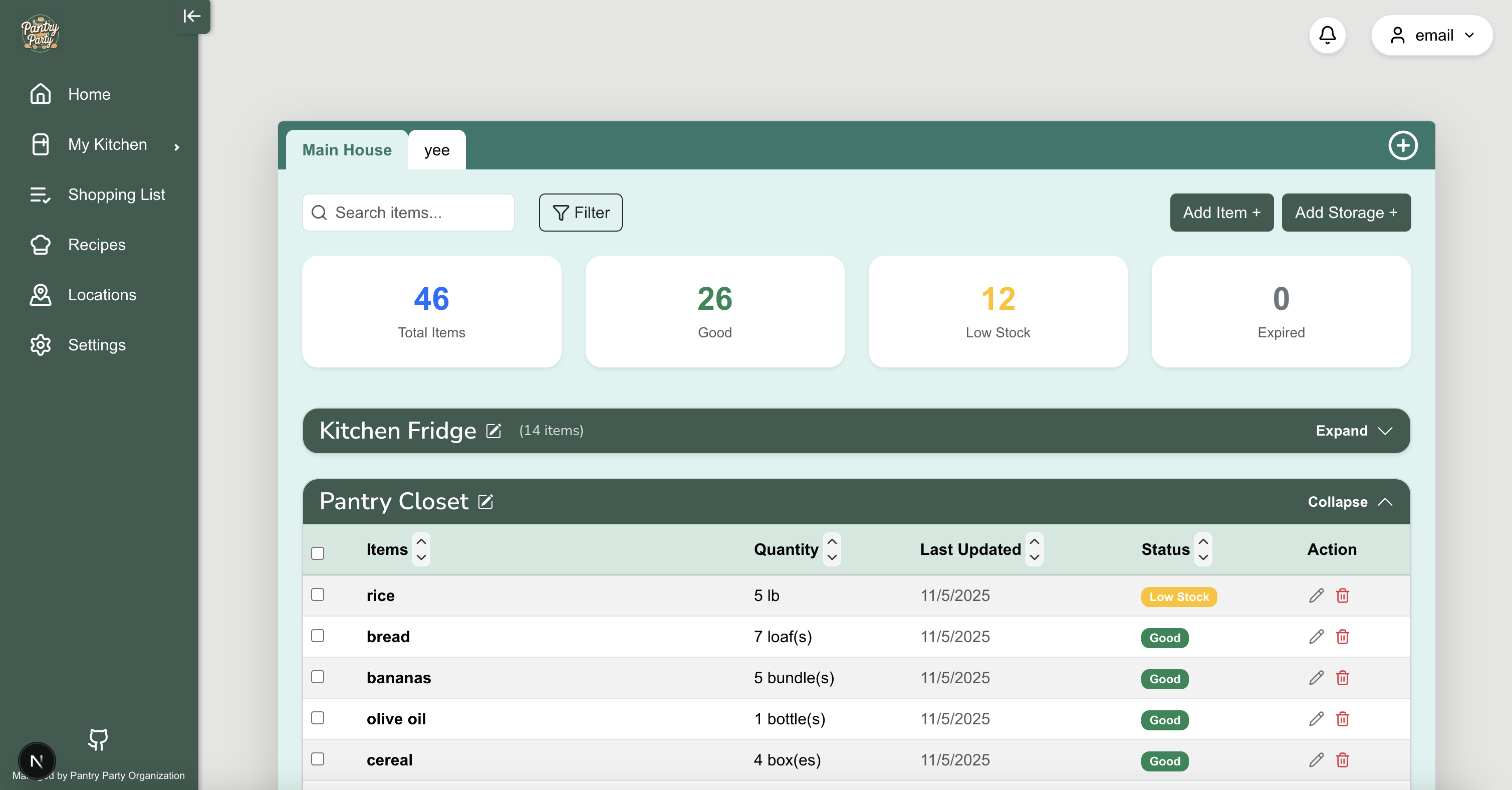 signup page