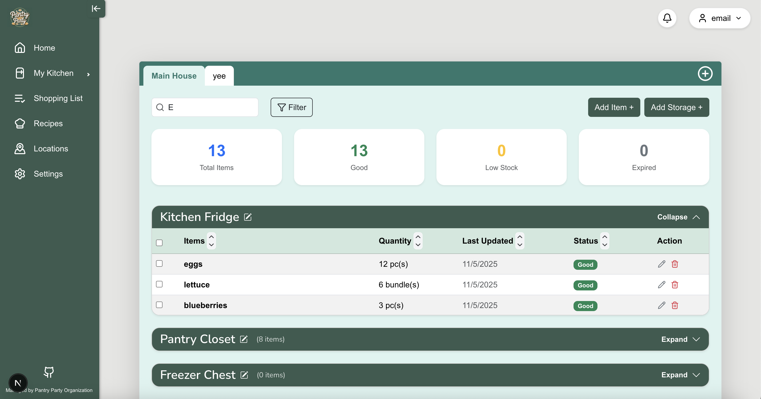 signup page