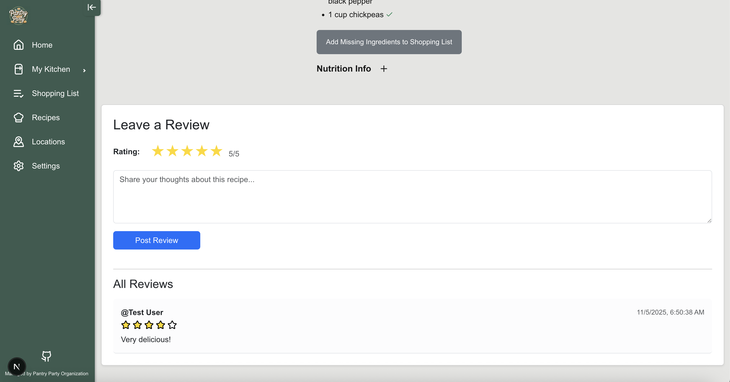 signup page